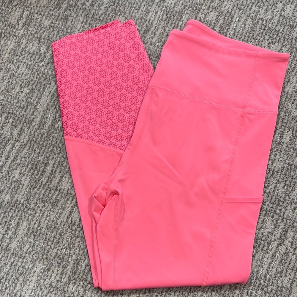 Zyia Light and Tight Pink Patterned Leggings